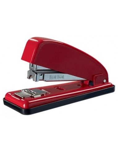 Petrus 226 Grapadora Metalica - Hasta 30 Hojas - Grapado Cerrado-Abierto y Clavado - Color Rojo