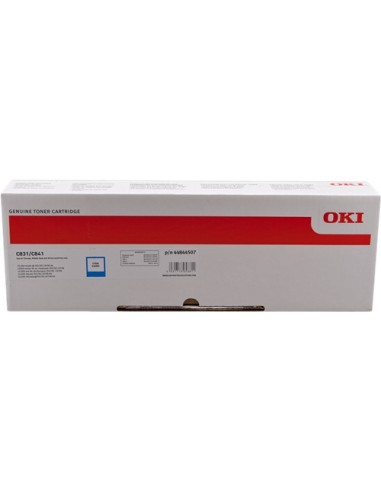 OKI C831 C841 Cyan Cartucho de Toner Original - 44844507