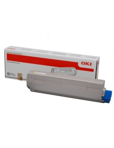 OKI C822 Amarillo Cartucho de Toner Original - 44844613