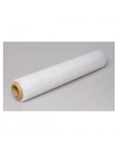Fabrisa Bobina de Film Extensible con Mandril 23 Micras - Ancho 50cm - 2kg de Peso - Gran Resistencia - Transparente