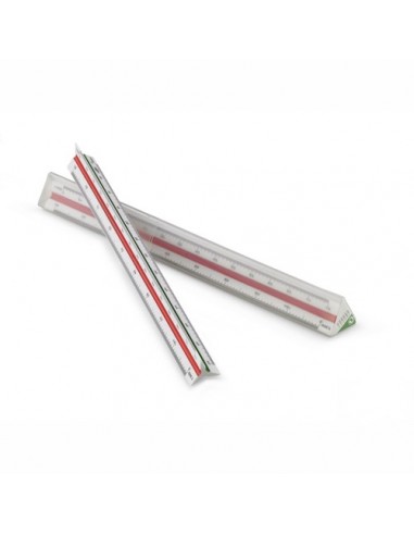 Faibo Regla Escala de Reduccion de 30cm - Escala 1 100-1 200-1 250-1 300-1 400-1 500 - 3 Ranuras de Color