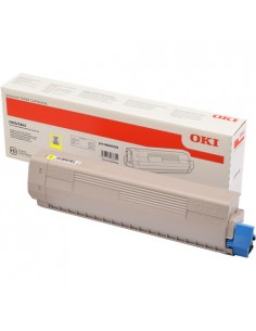 OKI C833 C843 Amarillo Cartucho de Toner Original - 46443101