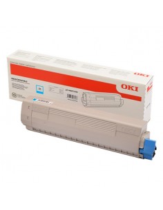 OKI C823 C833 C843 Cyan Cartucho de Toner Original - 46471103
