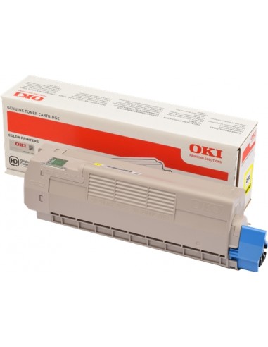 OKI C612 Amarillo Cartucho de Toner Original - 46507505