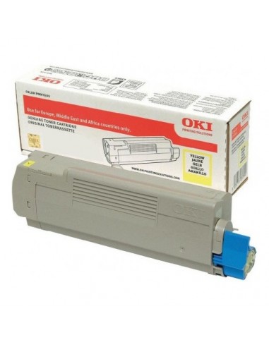 OKI C712 Amarillo Cartucho de Toner Original - 46507613