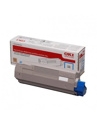 OKI C712 Cyan Cartucho de Toner Original - 46507615