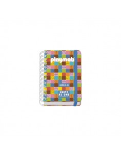 Dohe Playmobil Unite As One Agenda Escolar 25 26 Espiral Wire o A6 - Dia Pagina - Papel 80g m2 - 4 Hojas de Pegatinas -