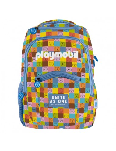 Dohe Playmobil Unite As One Mochila 31 5x40x11 7cm - Compartimento Principal con Bolsillo Acolchado - Bolsillos Laterales