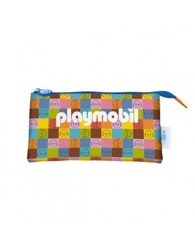 Dohe Playmobil Unite As One Portatodo Triple - Cierre Doble con Cremallera y Tirador de Goma