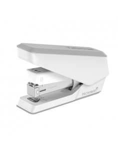 Fellowes LX840 Grapadora con Proteccion Microban - Hasta 25 Hojas - Quitagrapas Extraible - Visor de Grapas - Color Blanco