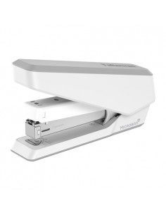 Fellowes LX850 Grapadora con Proteccion Microban - Hasta 25 Hojas - Quitagrapas Extraible - Visor de Grapas - Color Blanco