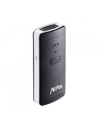 AVPos BP200 Lector de Codigos Portatil - 1600Mah - Codigos 1D-2D y QR - USB-Bluetooth - Color Negro