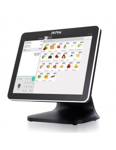 AVPos TPV K5000 Aluminio 15 Tactil - i7 - 8gb Memoria - SSD 128gb - VGA y HDMI - Color Negro