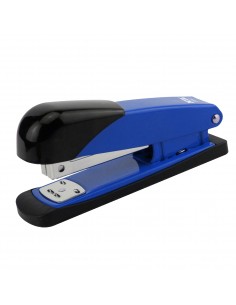 Dohe Grapadora de Sobremesa Metalica - Hasta 20 Hojas - Capacidad 100 Grapas - Color Negro Azul