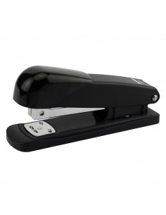 Dohe Grapadora de Sobremesa Metalica - Hasta 20 Hojas - Capacidad 100 Grapas - Color Negro