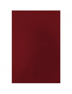 Fellowes Pack de 50 Portadas de Carton Simil Piel A4 - 750 gr - Color Rojo