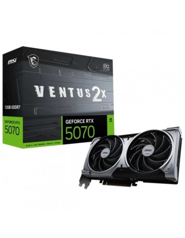 MSI GeForce RTX 5070 Ventus 2X OC Tarjeta Grafica 12GB GDDR7 Reflex 2 RTX AI DLSS4