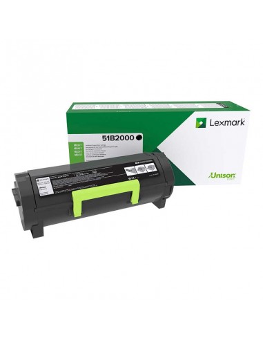 Lexmark MS317 MS417 MS517 MS617 MX317 MX417 MX517 MX617 Negro Cartucho de Toner Original - 51B2000
