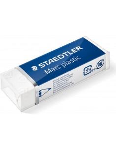 Staedtler Mars Plastic 526 50 Goma de Borrar - Plastico - Alta Precision - Color Blanco