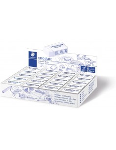 Staedtler Rasoplast 526 B40 Goma de Borrar - Borrado de Alta Calidad - Minimos Residuos - Color Blanco