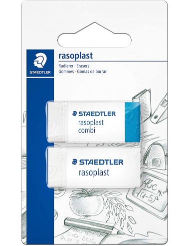 Staedtler Pack de 1 Goma de Borrar 526 Rasoplast Combi-1 Goma de Borrar 526 Rasoplast