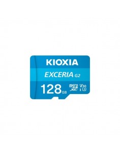 Kioxia Exceria G2 Tarjeta Micro SDXC 128GB UHS-III A1 V30 Clase 10 con Adaptador