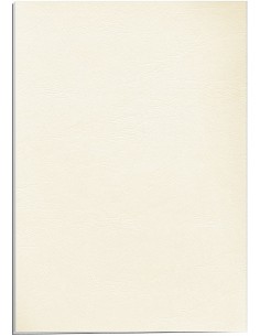 Fellowes Pack de 100 Portadas de Carton Simil Piel Delta Cuero A4 - 250 gr - Color Marfil