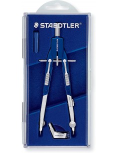 Staedtler Mars 552 01 Compas de Precision - Patas Articuladas - Ajuste Rapido
