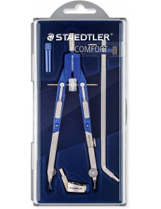 Staedtler Mars 552 02 Compas de Precision - Patas Articuladas - Ajuste Rapido