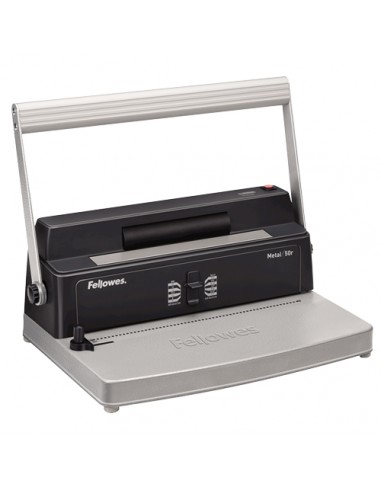 Fellowes Metal 50R Encuadernadora Manual de Espiral A4 - Perfora hasta 12 Hojas - Encuaderna hasta 450 Hojas