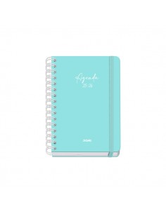 Dohe Serenity Agenda Escolar 25 26 Espiral Wire o A5 - Semana Vista - Papel 80g m2 - 4 Hojas de Pegatinas - Cubierta de