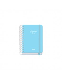 Dohe Serenity Agenda Escolar 25 26 Espiral Wire o A6 - Dia Pagina - Papel 80g m2 - 4 Hojas de Pegatinas - Cubierta de Carton