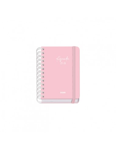 Dohe Serenity Agenda Escolar 25 26 Espiral Wire o A6 - Dia Pagina - Papel 80g m2 - 4 Hojas de Pegatinas - Cubierta de Carton
