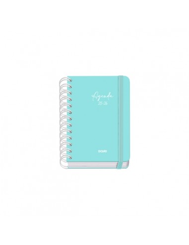 Dohe Serenity Agenda Escolar 25 26 Espiral Wire o A6 - Dia Pagina - Papel 80g m2 - 4 Hojas de Pegatinas - Cubierta de Carton