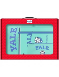 Dohe Yale Dog Pack de Mochila-Carpeta A4 Recambio-Portatodo Triple - Todo en un Maletin Perfecto para Regalo