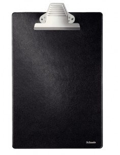 Esselte Carpeta de Base Forrada en Plastico con Pinza - Formato A4 - Color Negro