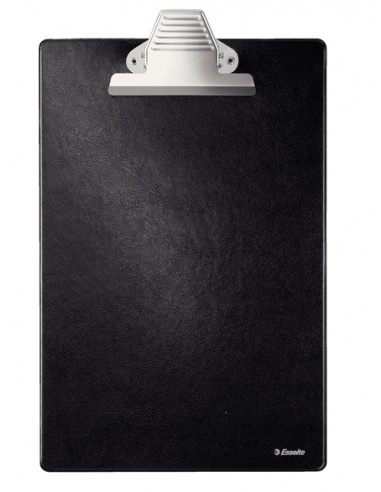 Esselte Carpeta de Base Forrada en Plastico con Pinza - Formato A4 - Color Negro