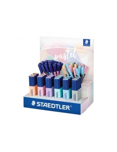 Staedtler Expositor con 78 Rotuladores Pastel - Modelos Textsurfer Classic-Triplus-Triplus Fineliner - Colores Surtidos