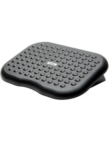 Fellowes Reposapies Inclinable - Inclinacion Ajustable - Gran Superficie Efecto Masaje - Color Negro