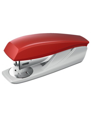 Petrus 210 Grapadora - Hasta 25 Hojas - Extrae Grapas Integrado - Grapado Abierto-Cerrado y Clavado - Color Rojo