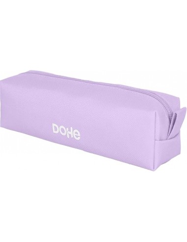 Dohe Serenity Portatodo Cuadrado - Cierre con Cremallera y Tirador de Goma - Color Morado