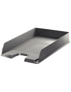 Esselte Europost Bandeja Portadocumentos --Formato Vertical - A4 - Espacio para Etiqueta Identificativa - Color Gris