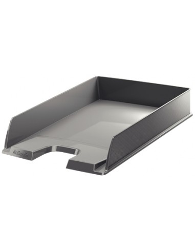 Esselte Europost Bandeja Portadocumentos --Formato Vertical - A4 - Espacio para Etiqueta Identificativa - Color Gris