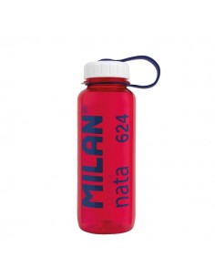 Milan Nata® 624 Botella de Tritan 0.65L - Muy Ligera - Dosificador Extraíble - Escala de Medida - Libre de BPA - Rosa