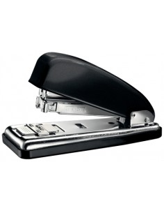 Petrus 226 Grapadora Metalica - Hasta 30 Hojas - Grapado Cerrado-Abierto y Clavado - Color Negro Metalizado