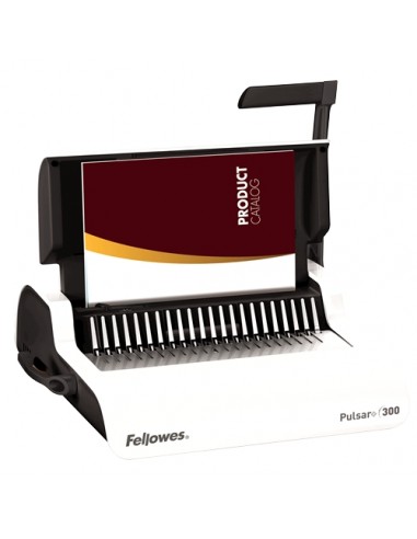 Fellowes Pulsar-300 Encuadernadora Manual A4 para Canutillo de Plastico - Perfora hasta 20 Hojas - Encuaderna hasta 300 Hojas