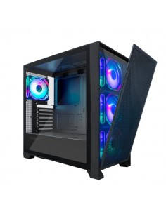 Coolbox GE2000 DualView Caja Torre ATX-Micro ATX-Mini-ITX - Frontal Doble Intercambiable - Lateral Cristal Templado -