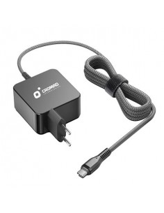Cromad CR1204 Cargador Universal de Pared para Portatil USB-C 65W - Carga Rapida PD 3.0 - Cable de 1.50m - Color Negro