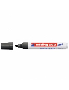 Edding 660 Rotulador para Pizarra Blanca - Punta Redonda - Trazo entre 1.5 y 3 mm. - Tinta Pigmentada - Recargable - Borrable