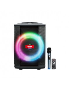 XO F53 Altavoz Karaoke - Bluetooth 5.0 - 40W - Funcion TWS - Iluminacion RGB - Microfono Inalambrico Incluido - Bluetooth